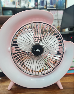 portable usb rechargeable mini desktop/table fan rainbow led quiet cooling fan for home office travel & indoor outdoor use
