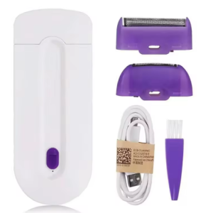 TechnovA BD 2 in 1 Electric Women Trimmer USB Rechargeable Induction Light Female Hair Remover Painless Shave Mini Shaver Body Face Shaver