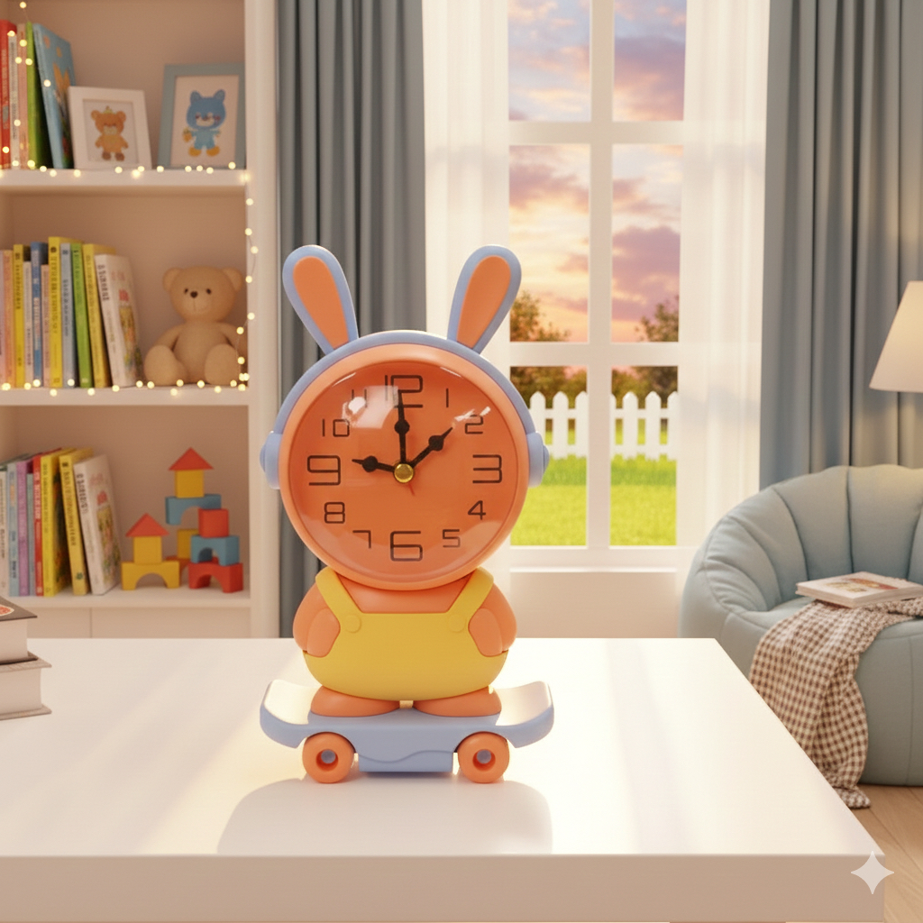 TechnovA BD Skateboard Cartoon Clock