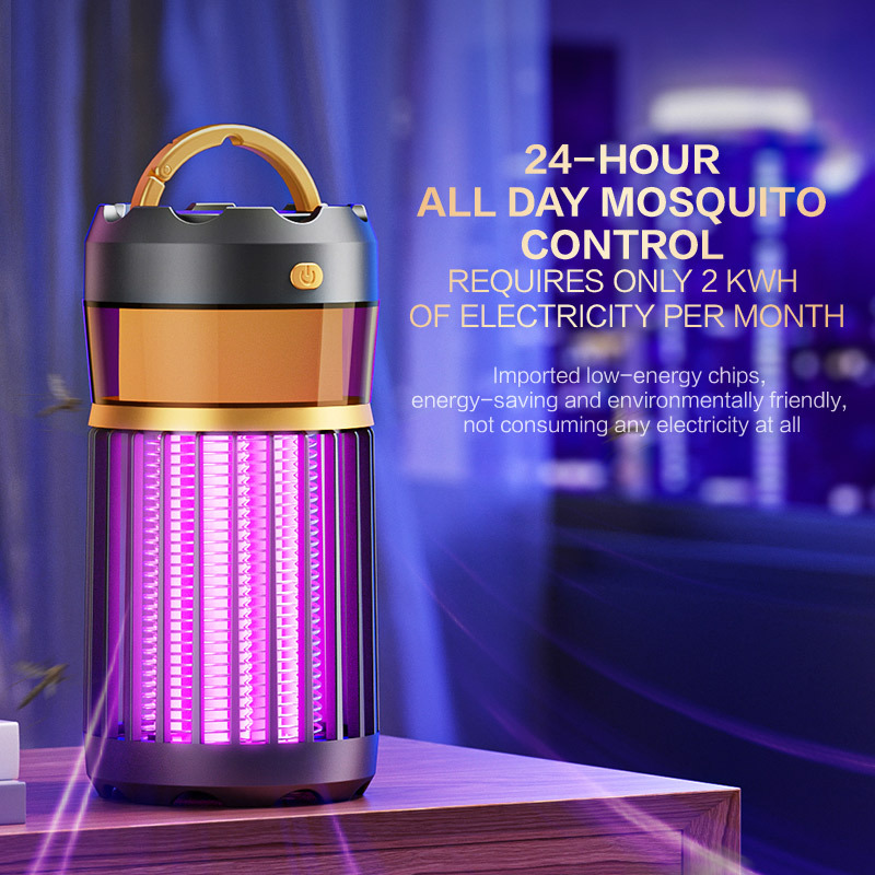 TechnovA BD 3-in-1 Electric Bug Zapper UV Light Mosquito Lamp 395nm Variable Frequency Fly Trap Silent for Home Bedroom Camping - Image 3