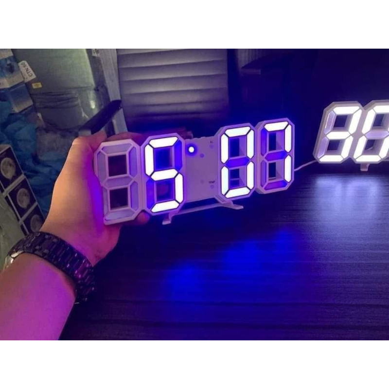 TechnovA BD 3D LED Digital Wall Clock – Modern Time Display with Alarm & Night Light - Image 2