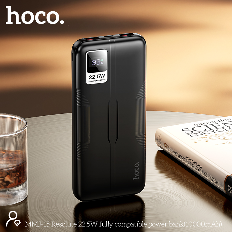 Hoco MMJ15 Resolute 22.5W 10000mAh Fast Charging Power Bank - Image 5