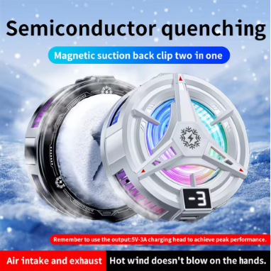 TL07 Magnetic Back-clip Phone Cooler 3 Speeds Semiconductor Cooling Fan - Image 5