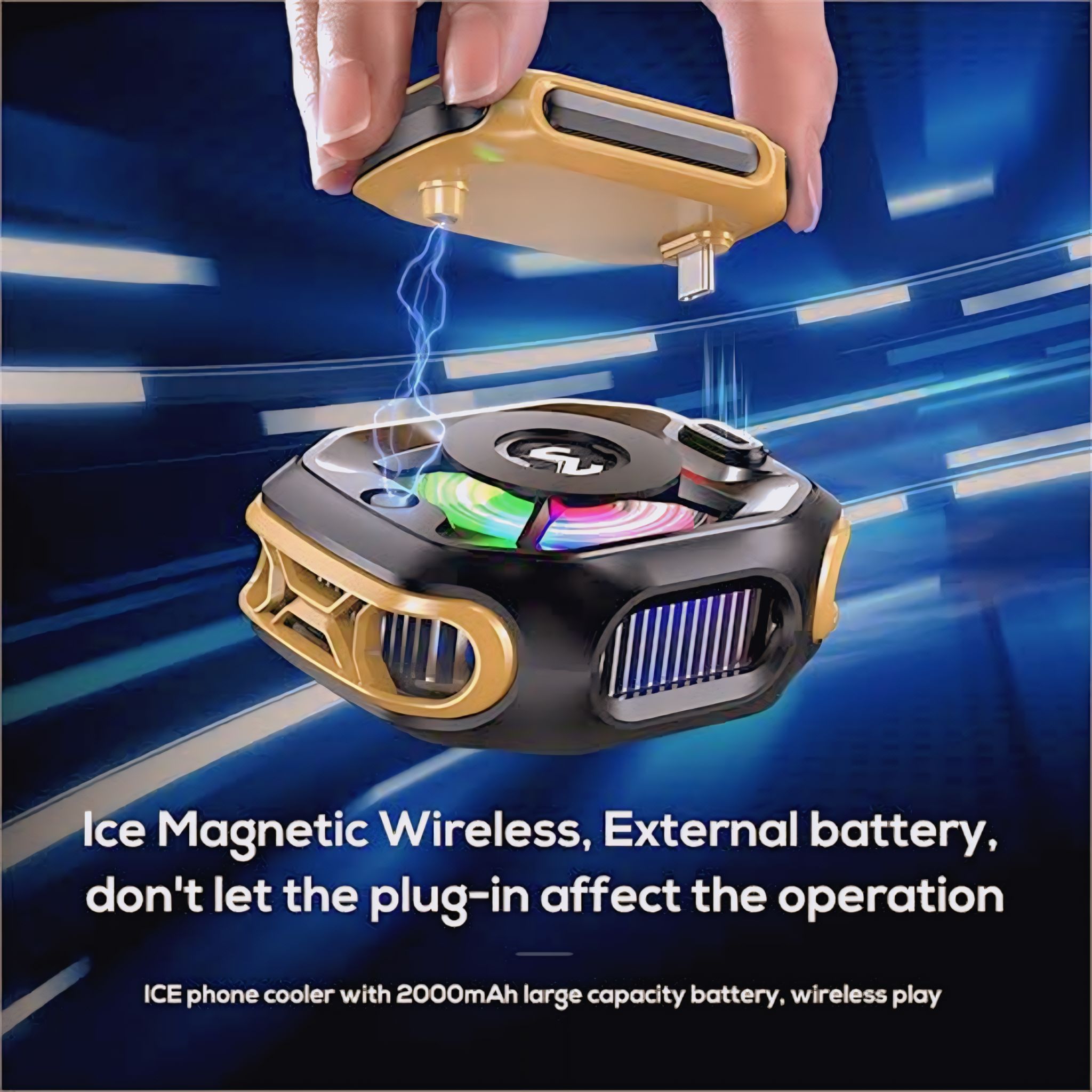 TechnovA BD MEMO CX12 Mobile Phone Cooler Radiator with Digital Display and Battery - Image 4