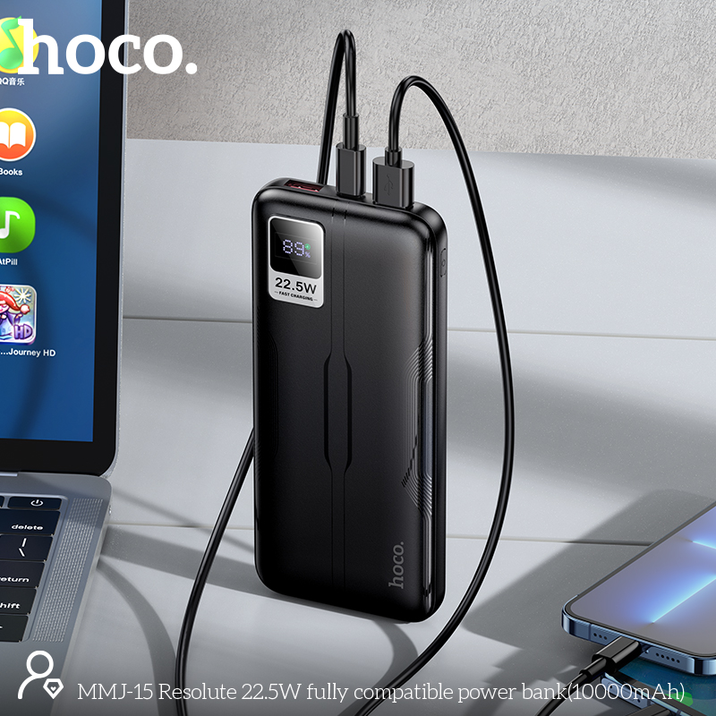 Hoco MMJ15 Resolute 22.5W 10000mAh Fast Charging Power Bank - Image 7