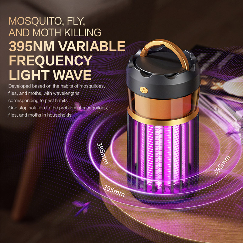 TechnovA BD 3-in-1 Electric Bug Zapper UV Light Mosquito Lamp 395nm Variable Frequency Fly Trap Silent for Home Bedroom Camping - Image 6