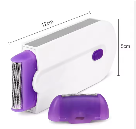 TechnovA BD 2 in 1 Electric Women Trimmer USB Rechargeable Induction Light Female Hair Remover Painless Shave Mini Shaver Body Face Shaver - Image 3