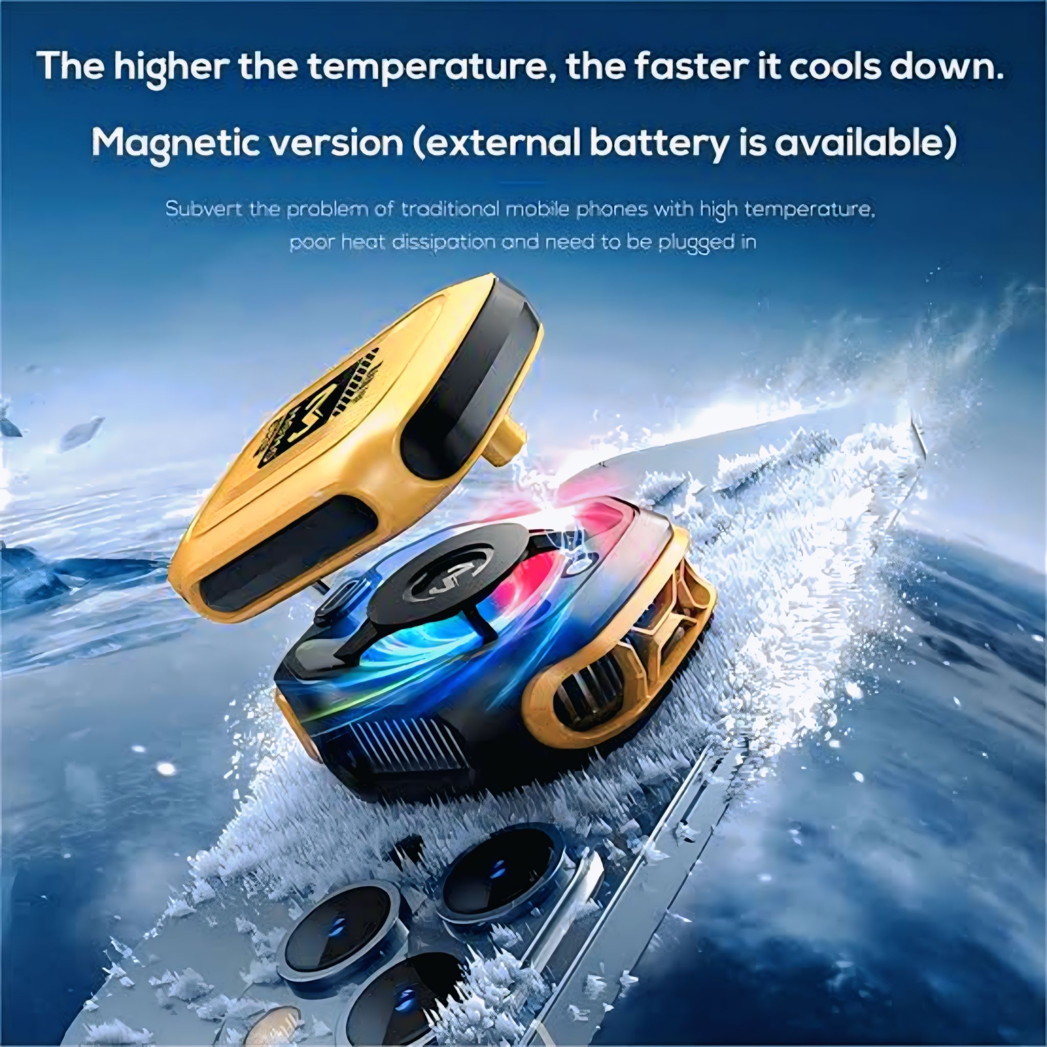 TechnovA BD MEMO CX12 Mobile Phone Cooler Radiator with Digital Display and Battery - Image 3